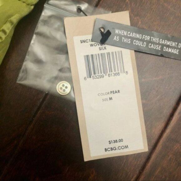 BCBGMaxAzria runway silk camisole green M - Picture 6 of 10